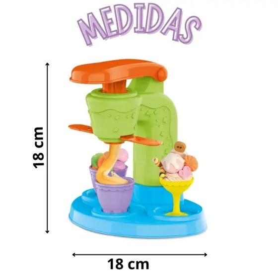 MASSINHA DE MODELAR MOLDE E CRIE SORVETERIA